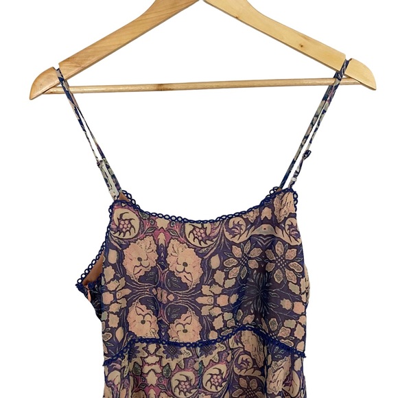 * NWOT FoxieDox Anthropologie High-Low Maxi Dress Size Medium Sheer Mini - Picture 5 of 13